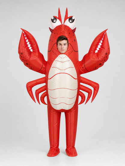 Inflatable Lobster Costume with Claws for Parties