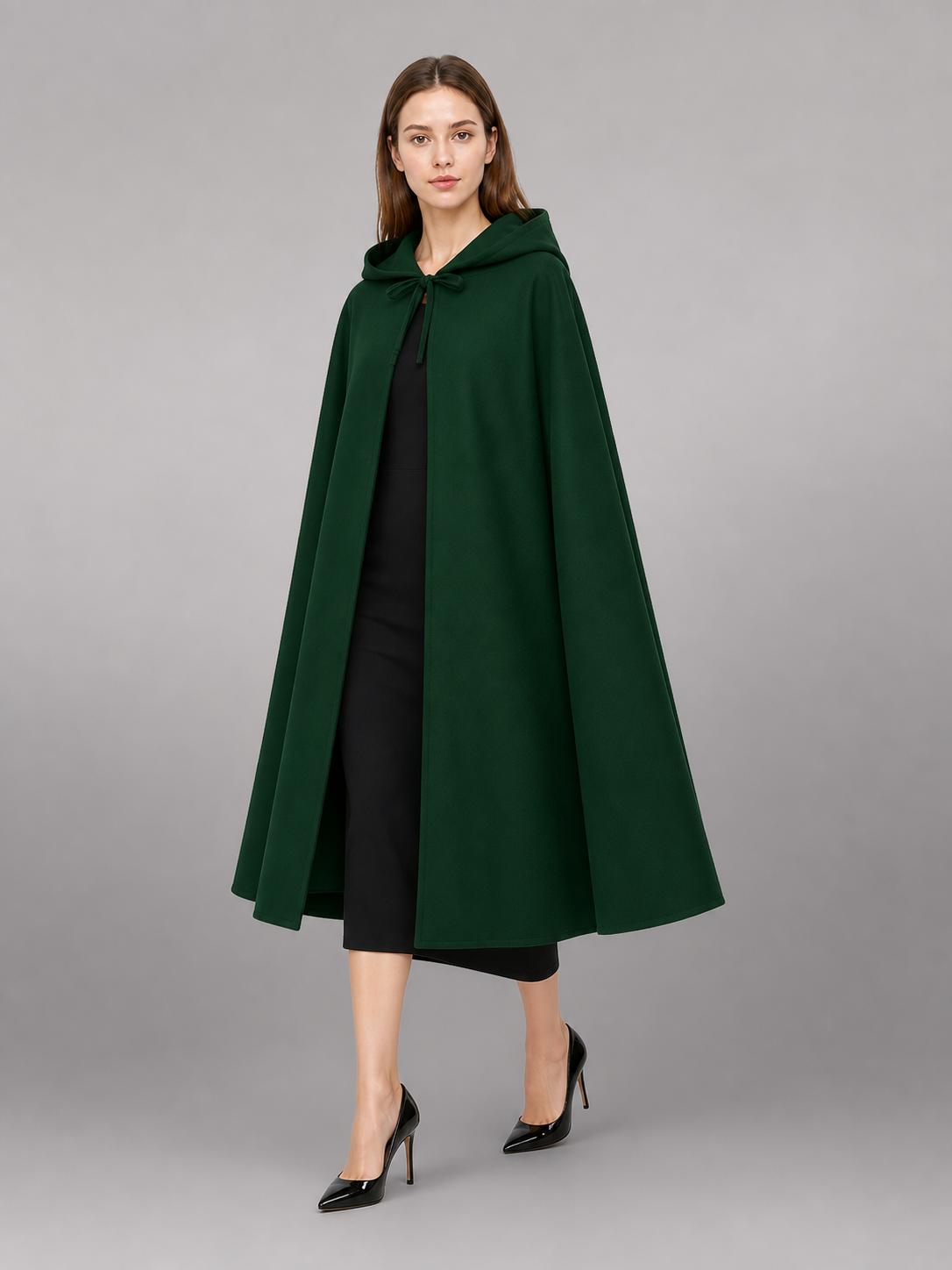Green Carnival Cloak with Hood
