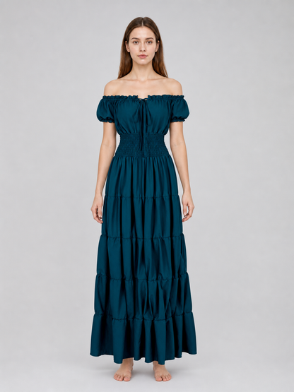 Medieval Irish-Style Tiered Dress