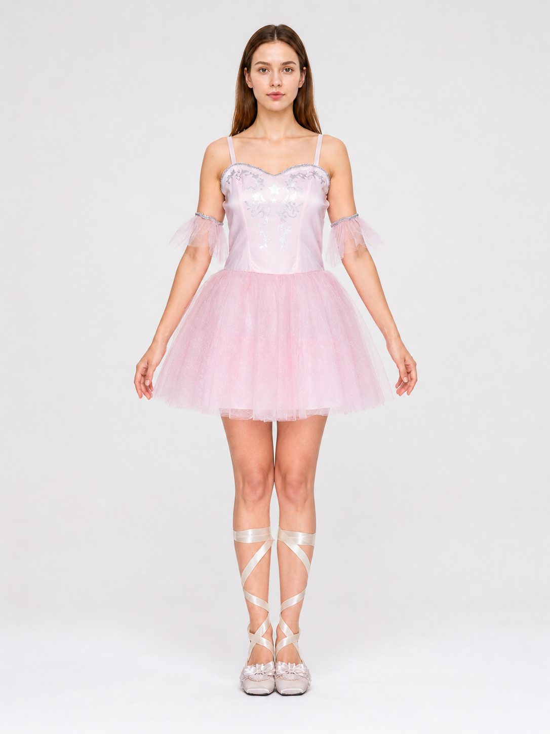 Ballet Stage Dress with Tutu Skirt