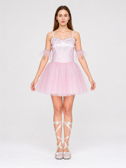 Ballet Stage Dress with Tutu Skirt