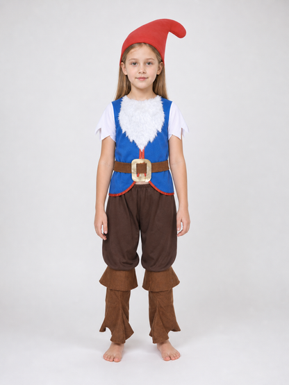 Dwarf costume with beard for parties