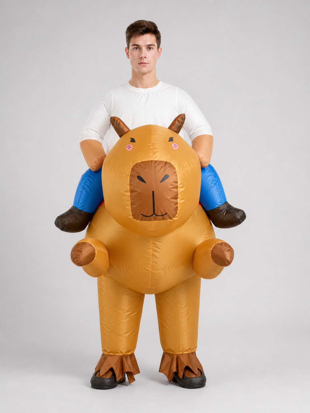 Inflatable animal costume for parties and performances