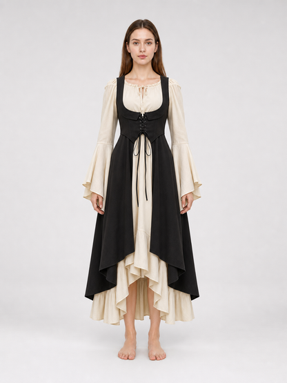 Black Medieval-Style Overdress
