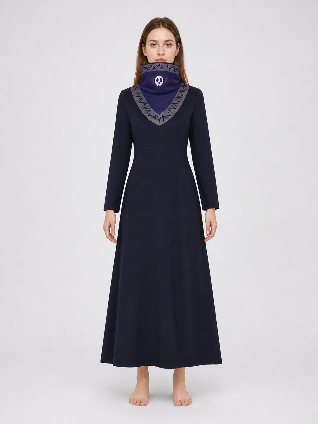 Kurapika Cosplay Costume, Long Robe with High Collar