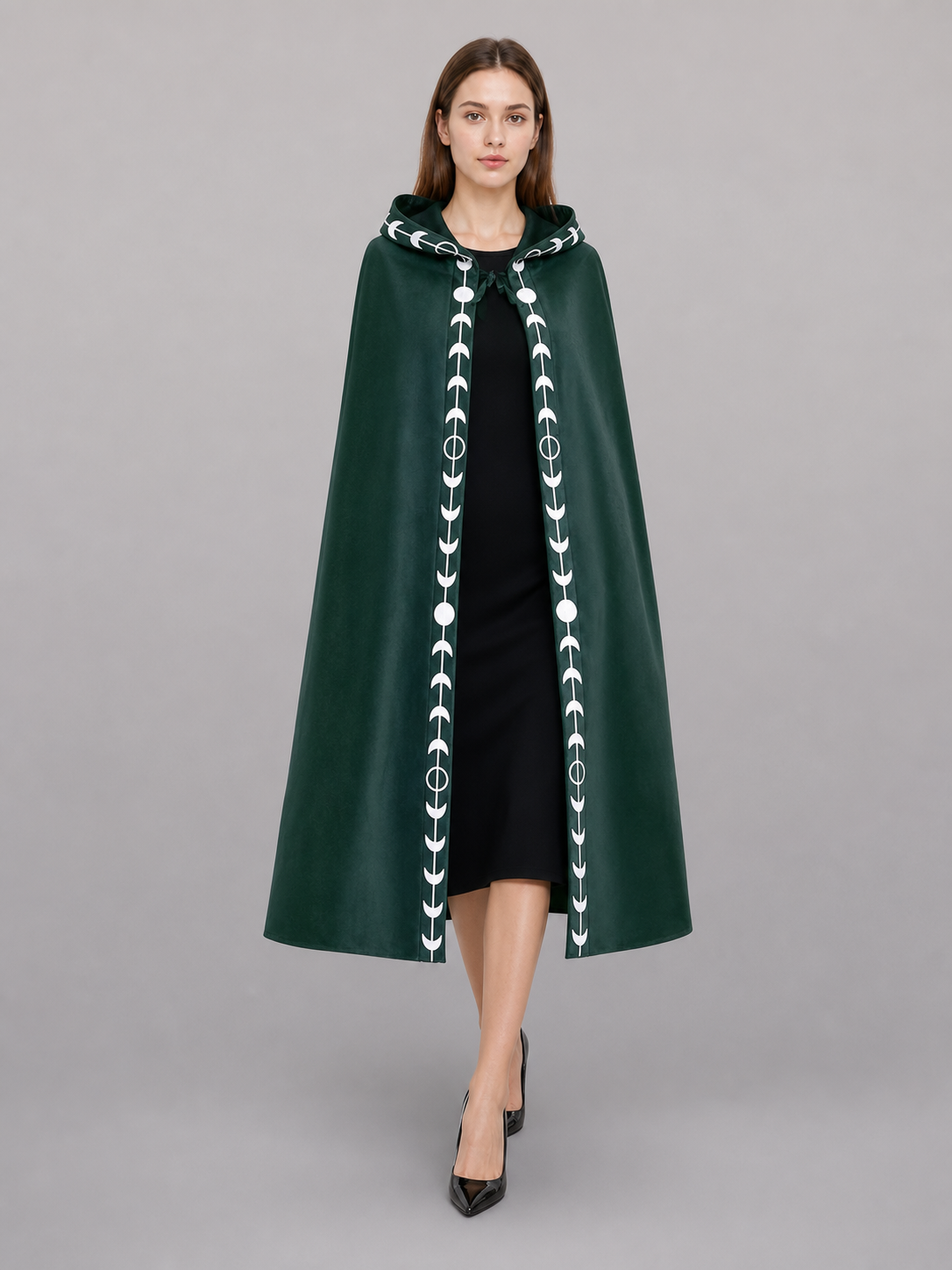 Green Carnival Hooded Cloak for Cosplay
