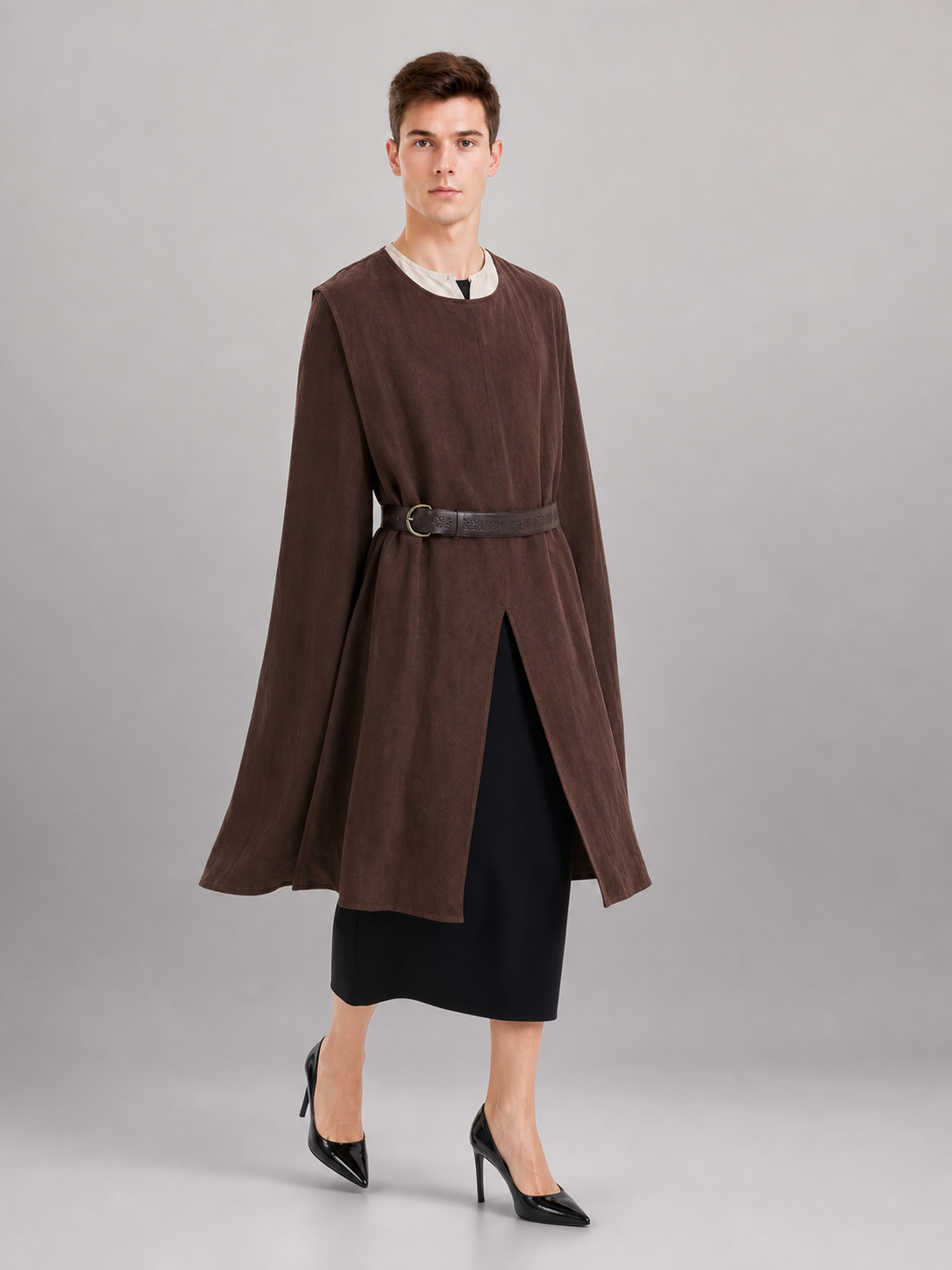 Coffee Sleeveless Tunic