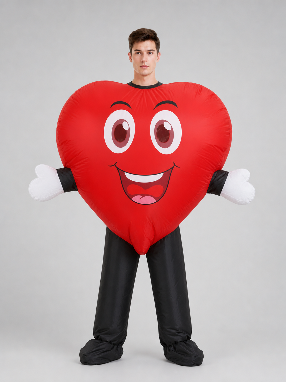 Inflatable Smiley Heart Decoration front view 2