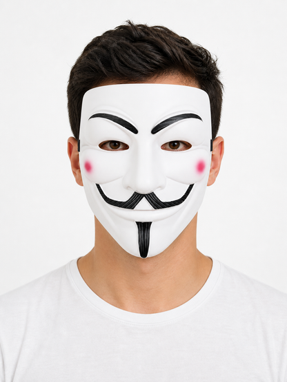 White Halloween Carnival Mask