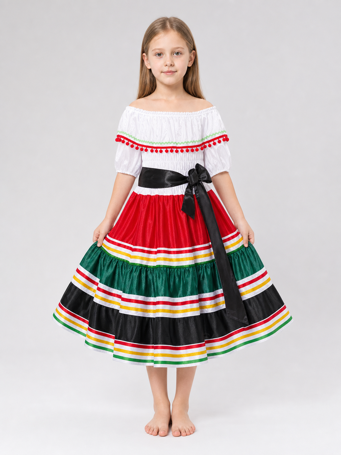 Mexican-Style Folk Dress for Celebrations