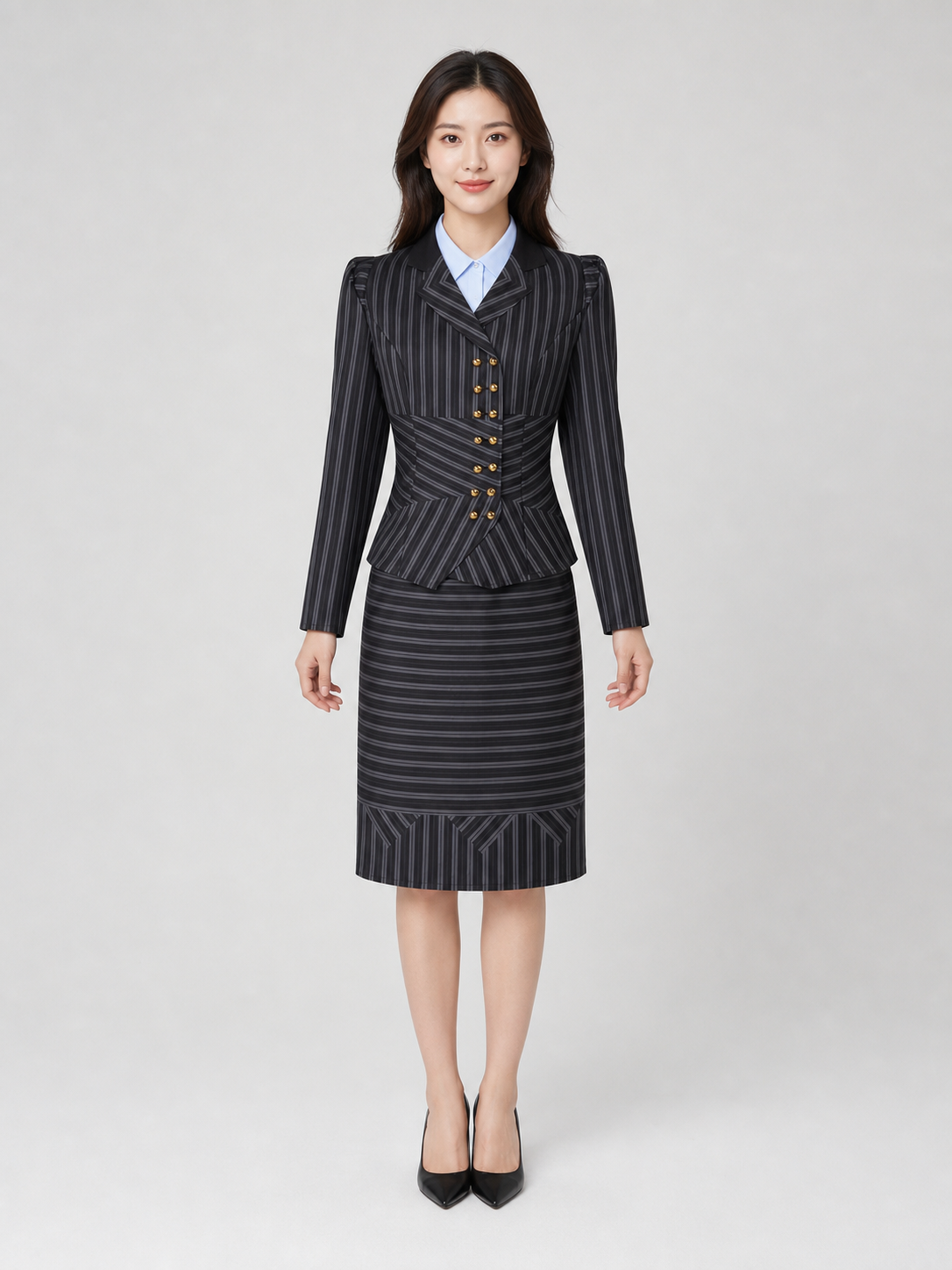 Elphaba Cosplay Costume: Jacket, Skirt, and Shirt