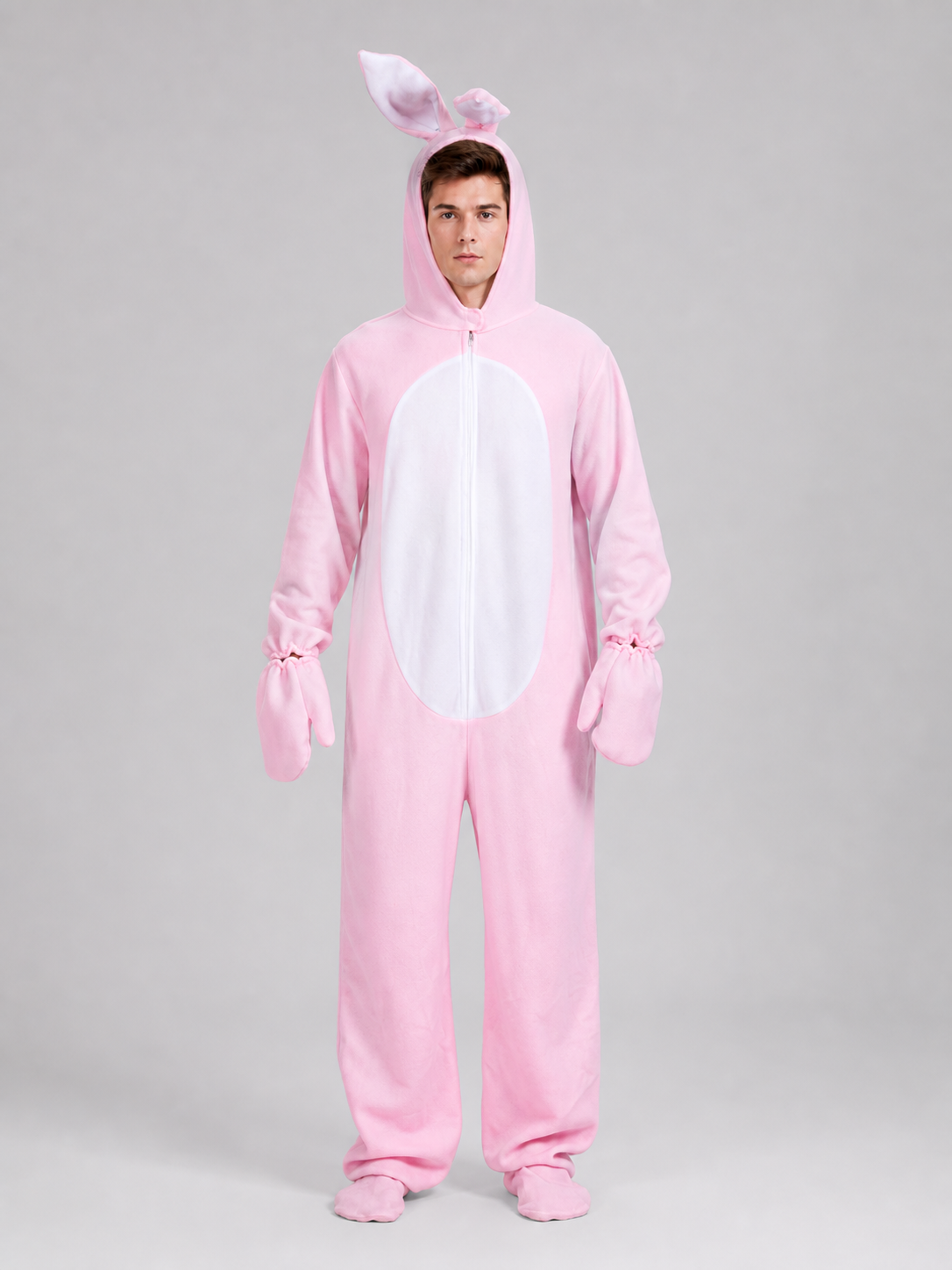 One-piece Bunny Costume with Hood and Ears