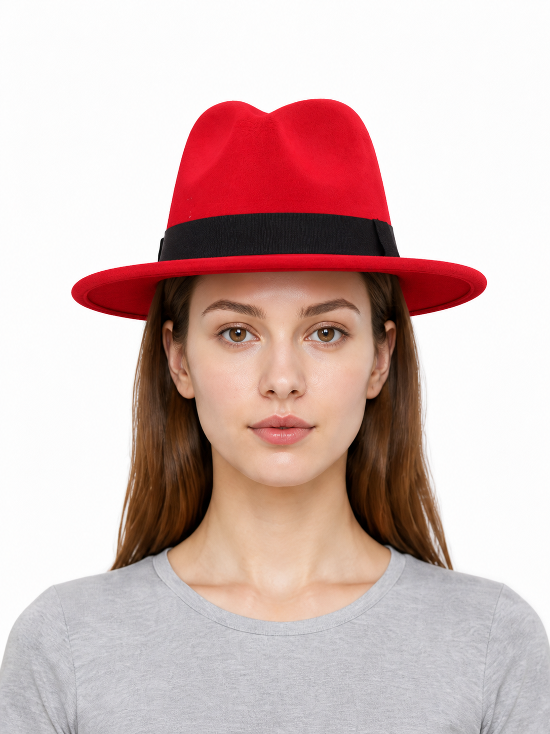 Carnival Fedora Hat with Black Ribbon