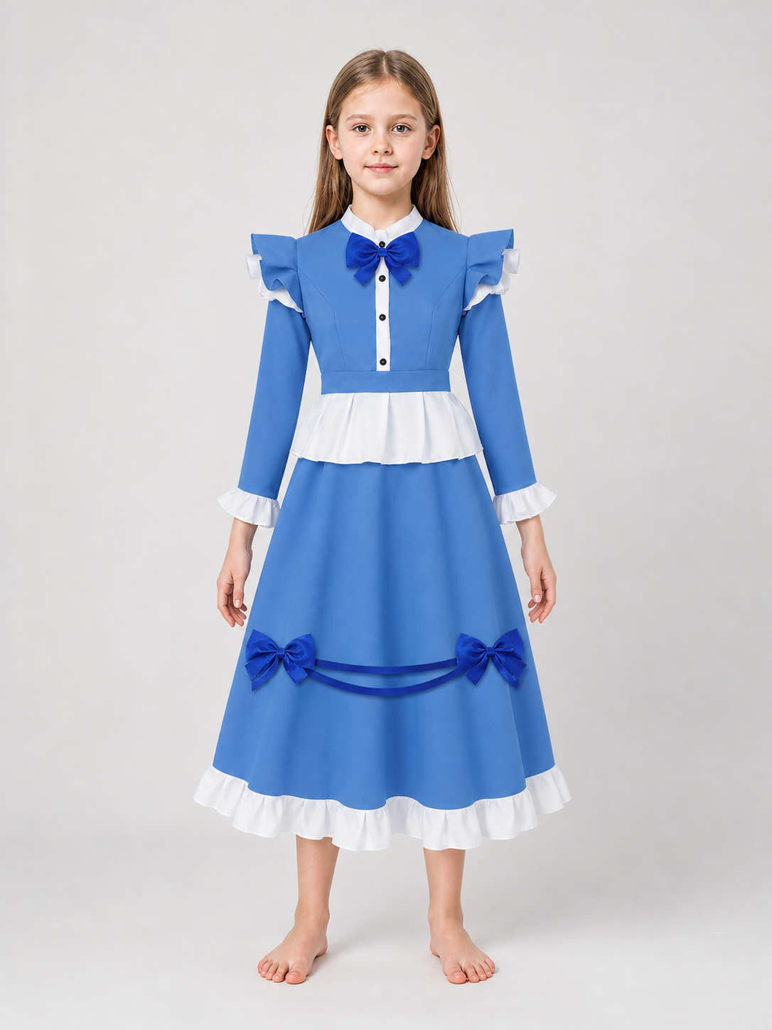 Poppy Cosplay Dress with Ruffles and Bows
