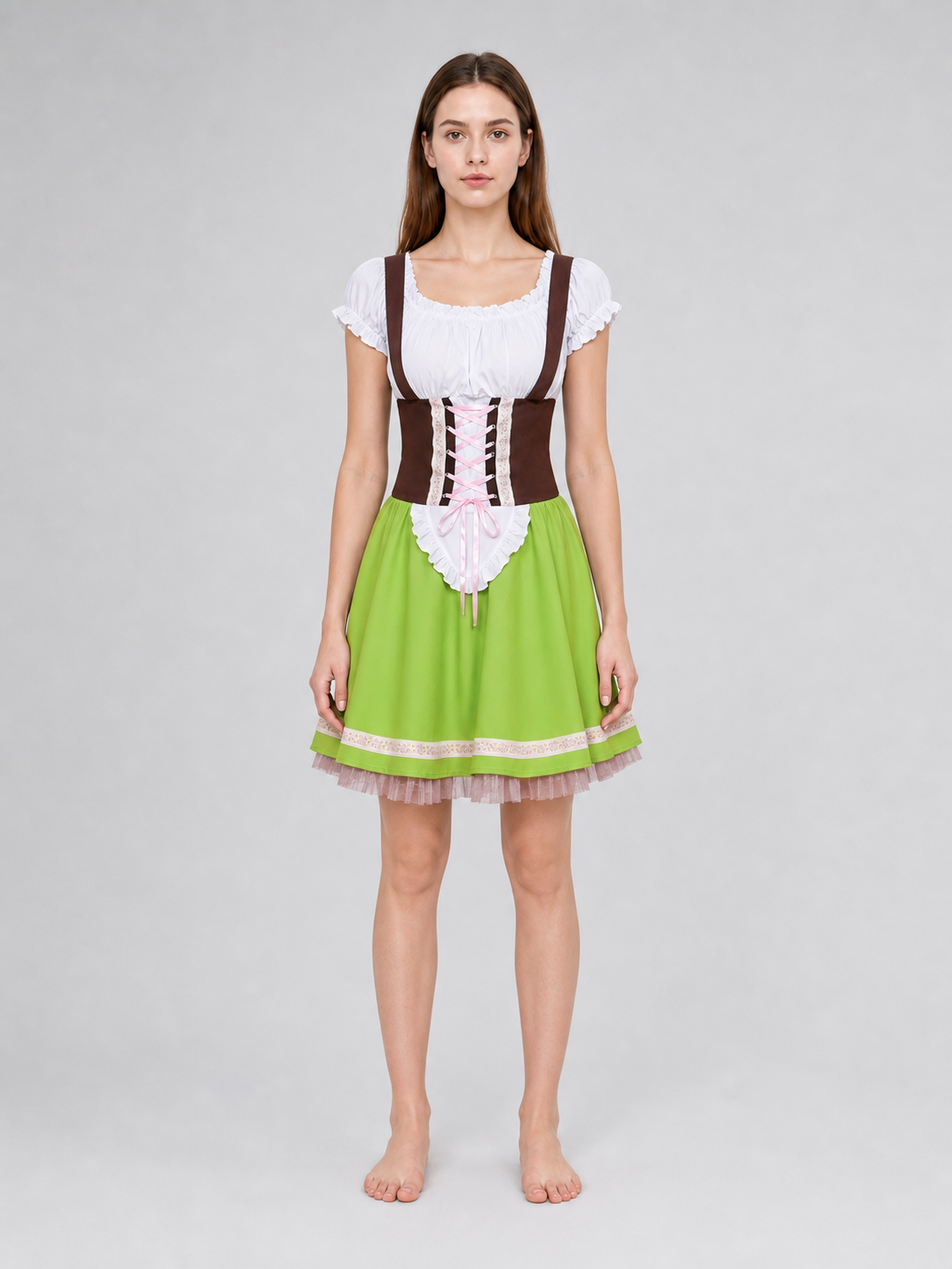 Folk-style dress for stage performances and events