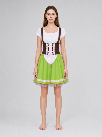 Folk-style dress for stage performances and events