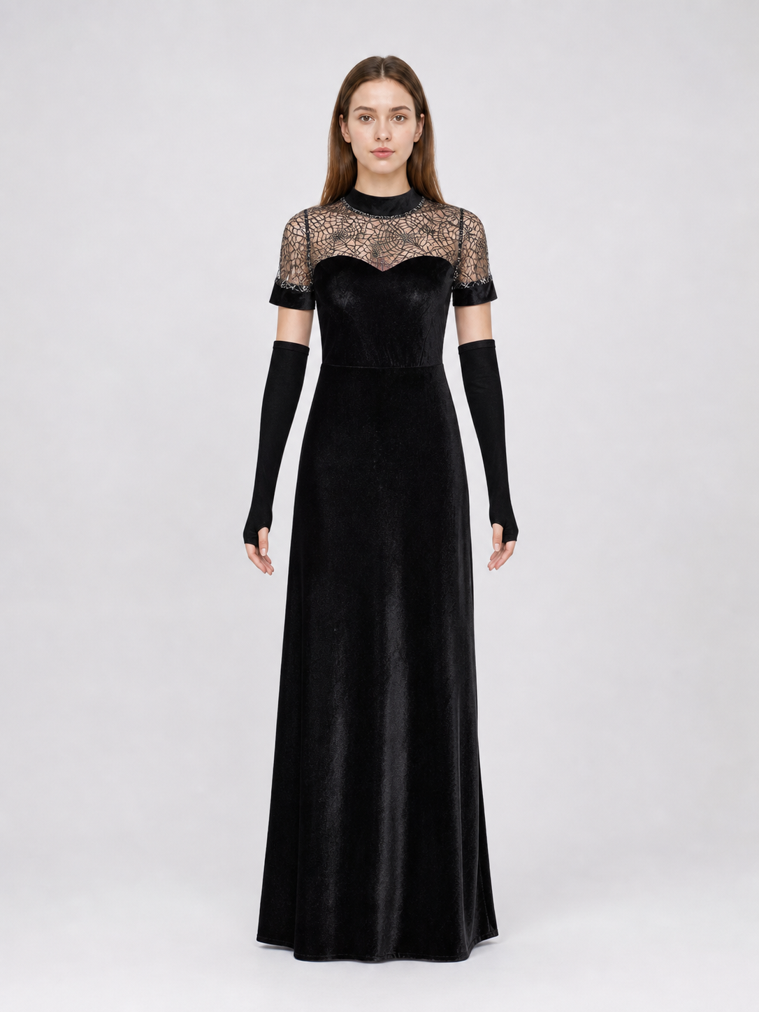Mavis Cosplay Dress with Headpiece and Arm Cuffs