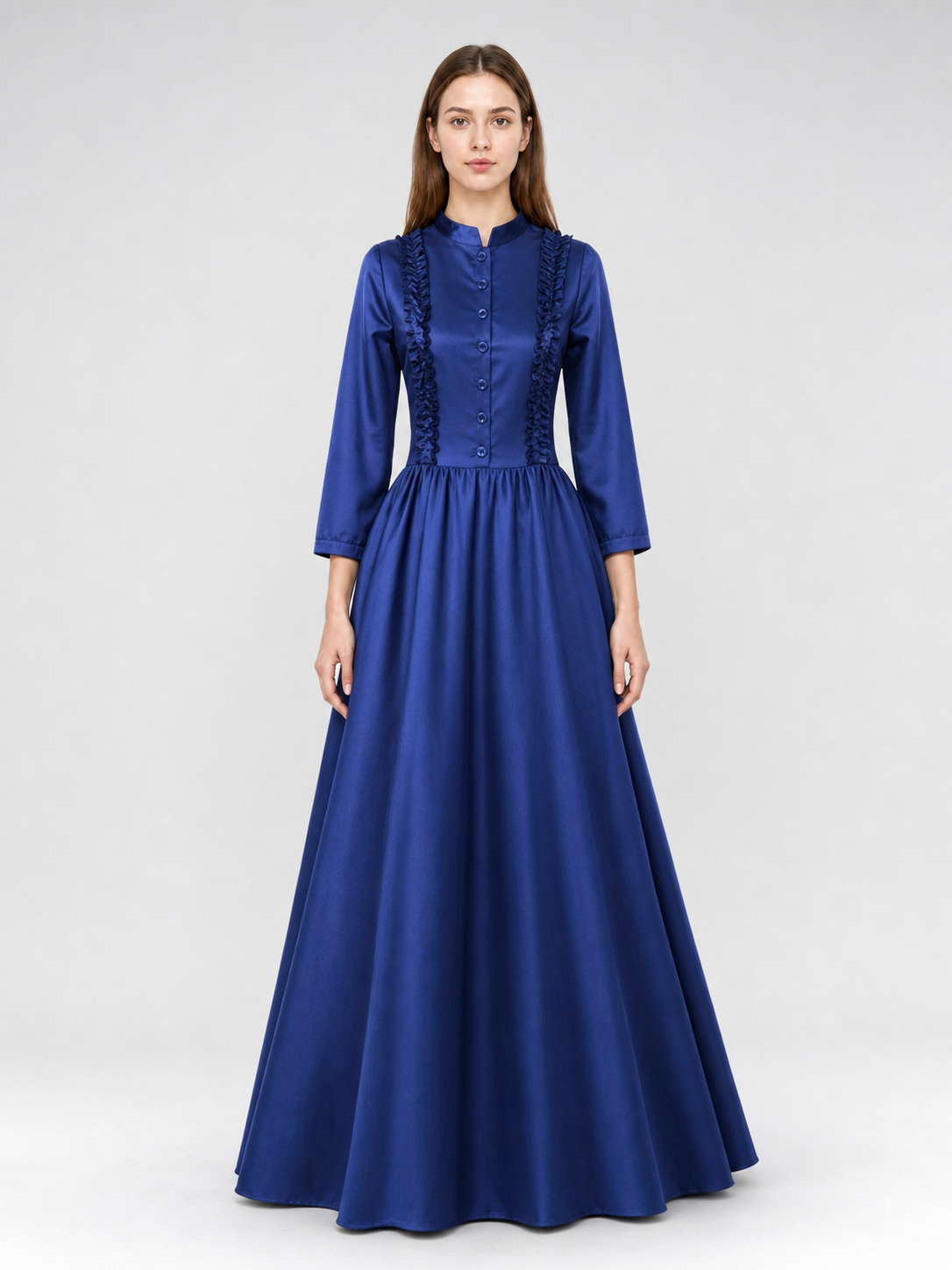Gothic Victorian High-Neck Dress