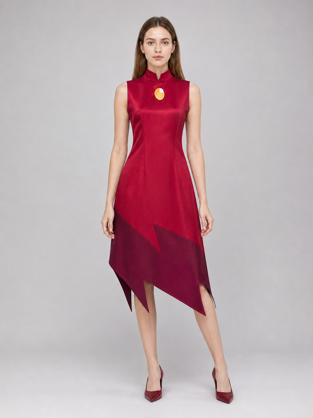 Edalyn cosplay dress in a school uniform style, red