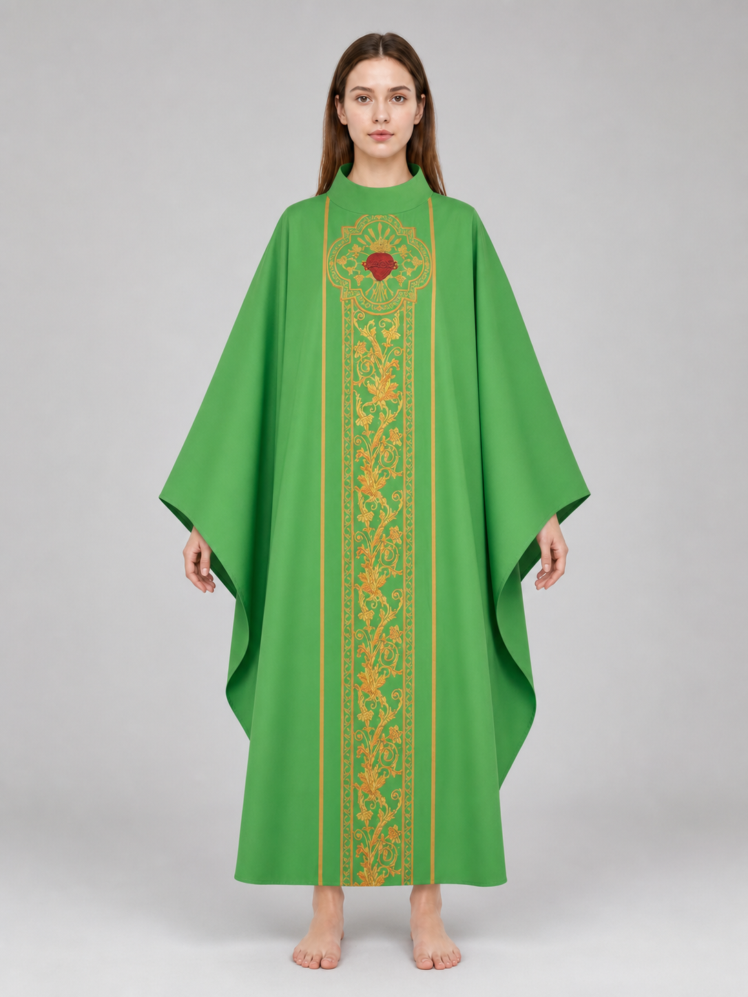 Cosplay Robe Costume with Gold Accents