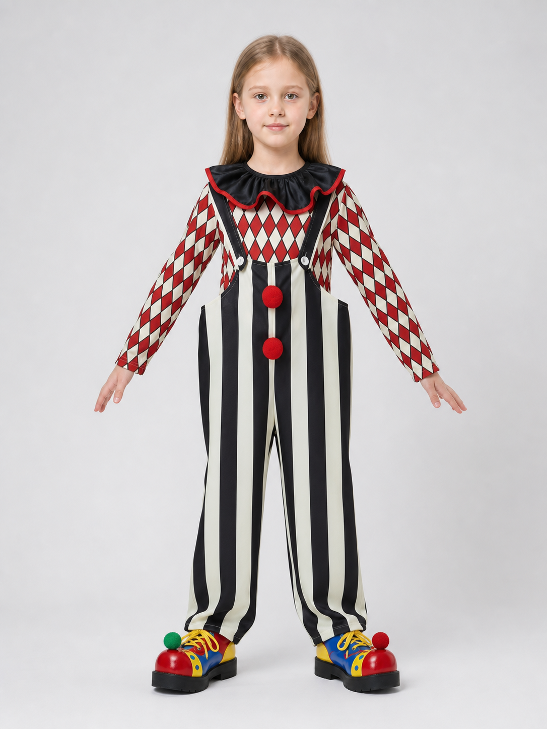 Clown Costume with Hat and Nose