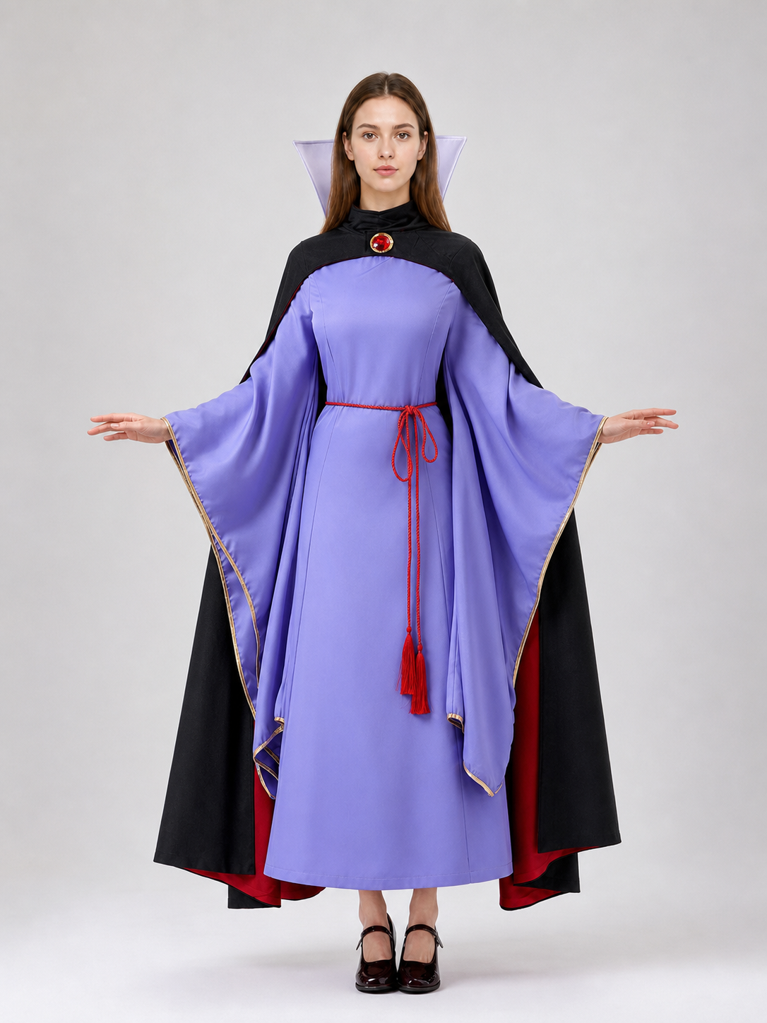 Queen Costume: Dress, Cloak, Crown