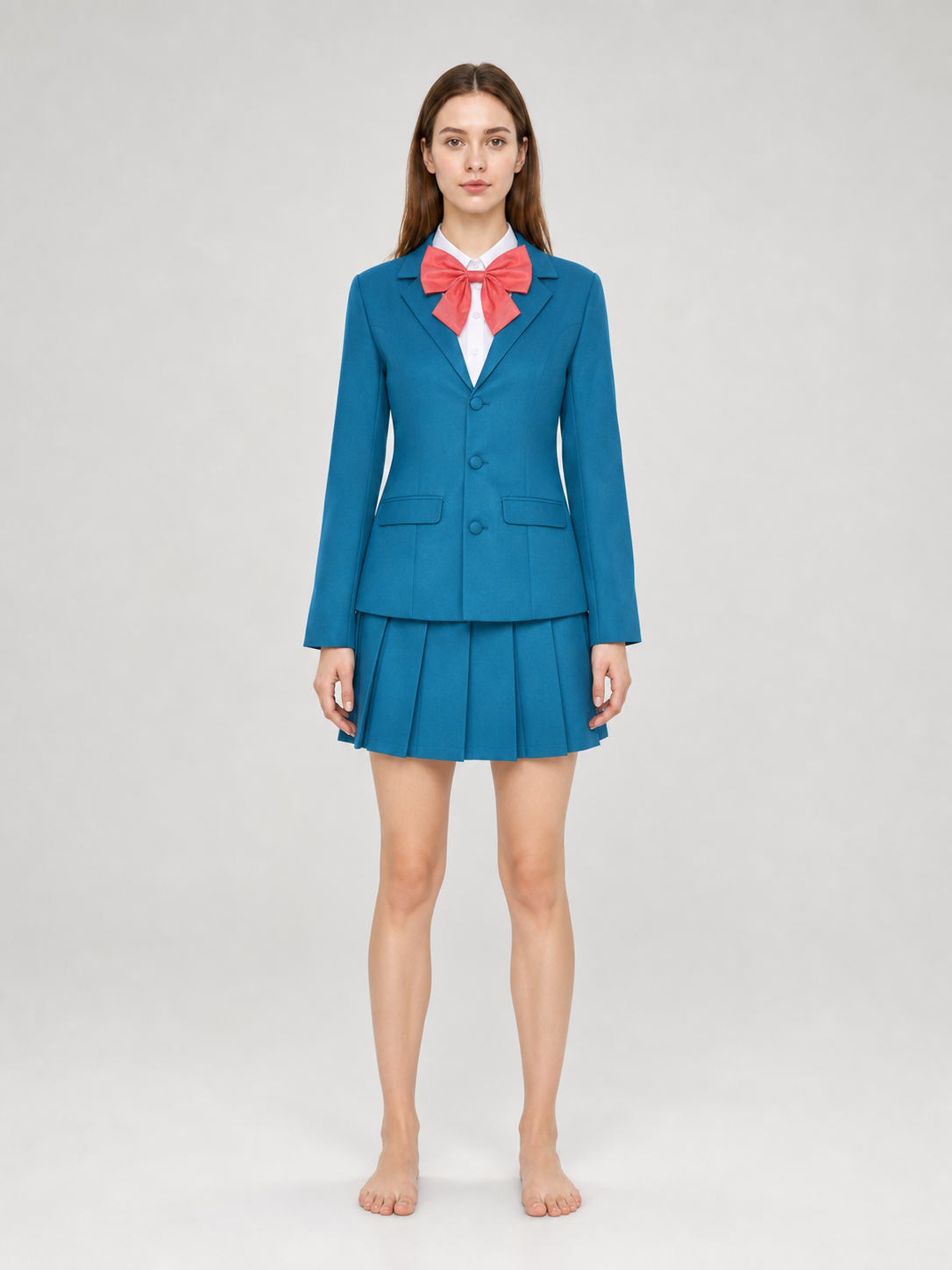 Cosplay School Uniform with Pleated Skirt