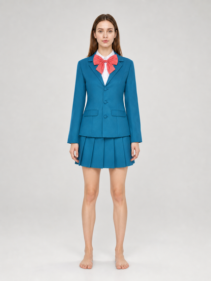 Cosplay School Uniform with Pleated Skirt