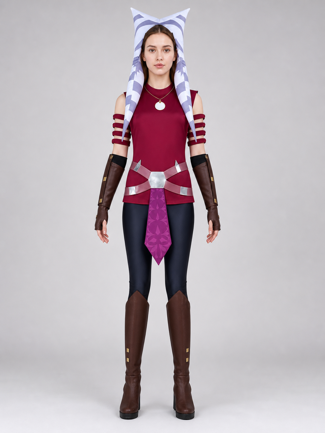 Ahsoka Cosplay Costume, Star Wars, Set