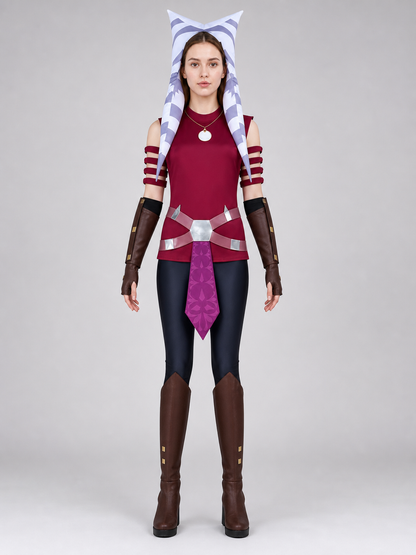 Ahsoka Cosplay Costume, Star Wars, Set