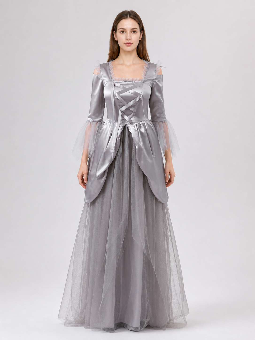 Long Fantasy-Style Cosplay Dress