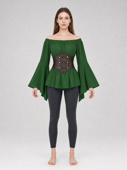 Renaissance-Style Costume Dress with Belt