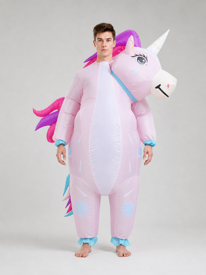 Inflatable Unicorn Costume with Wings for Parties