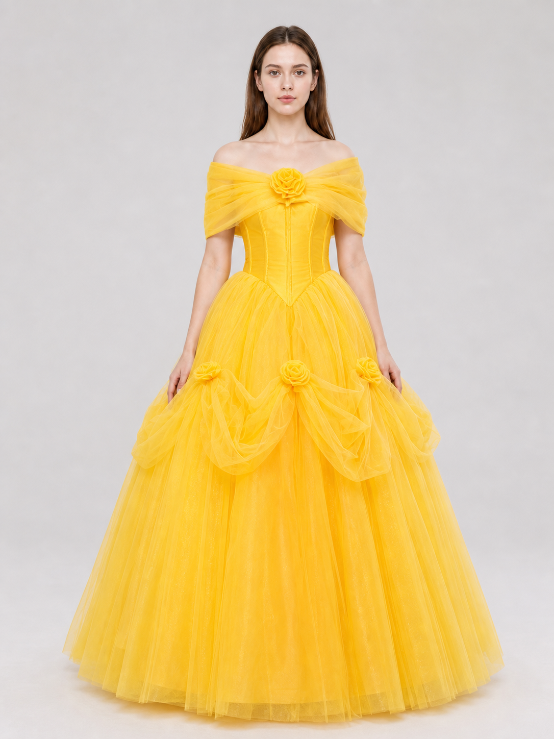 Puffy princess dress for celebrations and the stage