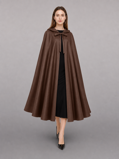 Brown Hooded Costume Cloak