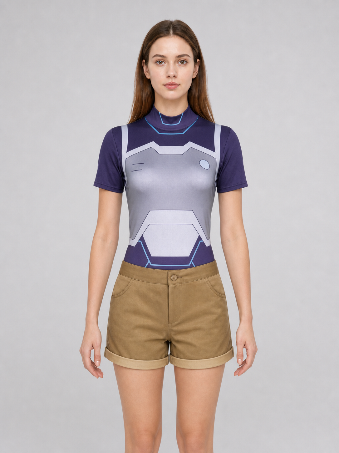 Zoe Cosplay Costume: Top, Shorts, and Leggings