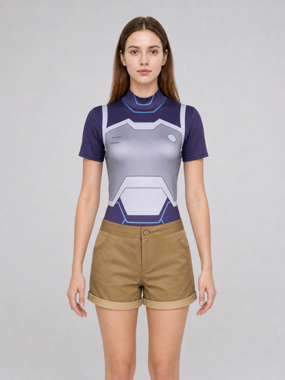Zoe Cosplay Costume: Top, Shorts, and Leggings