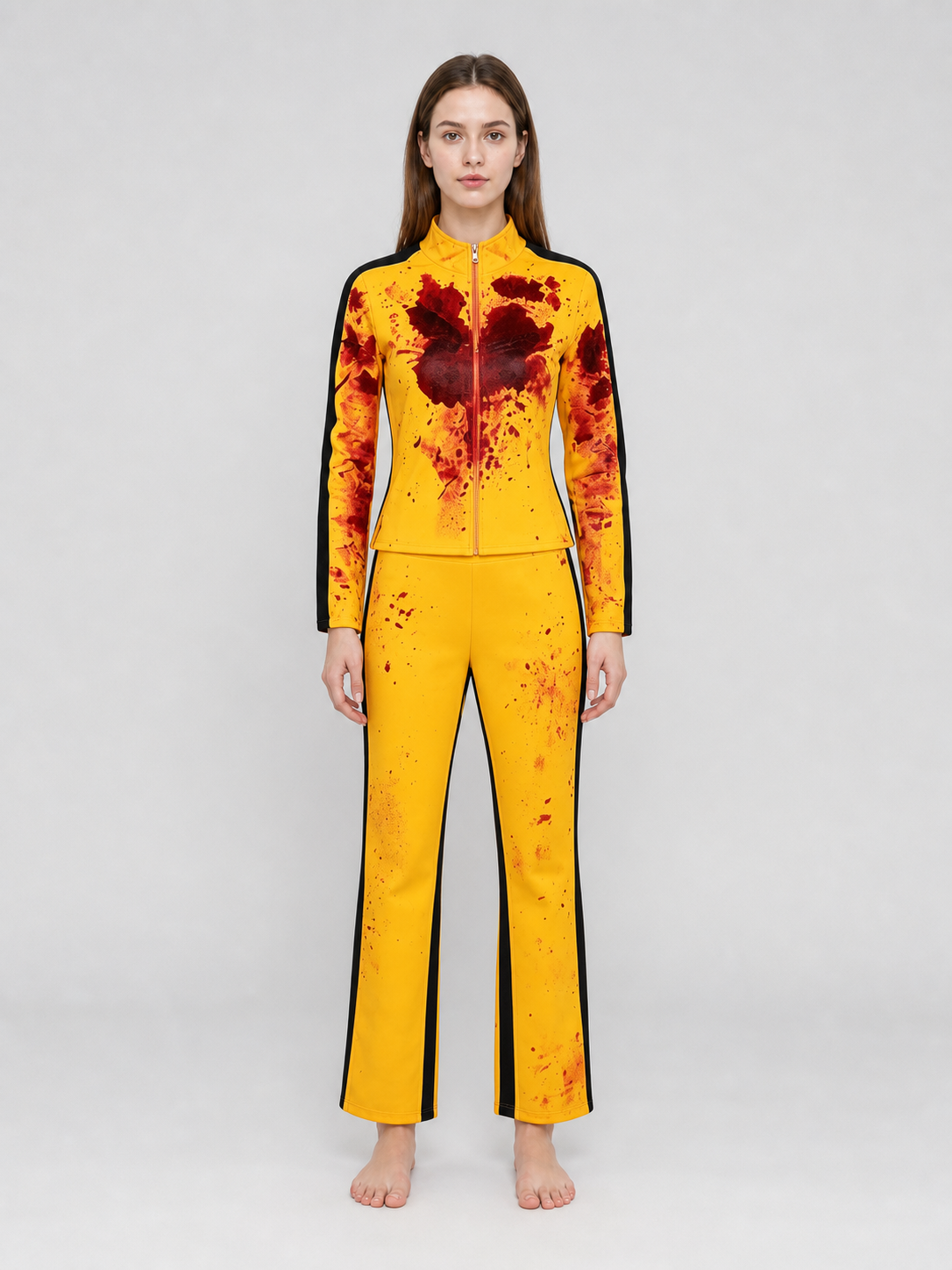 Yellow Kill Bill Cosplay Costume Set
