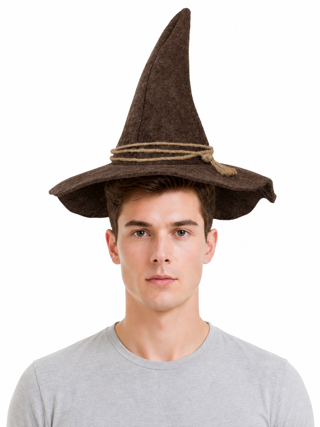 Wide-Brim Scarecrow Carnival Hat