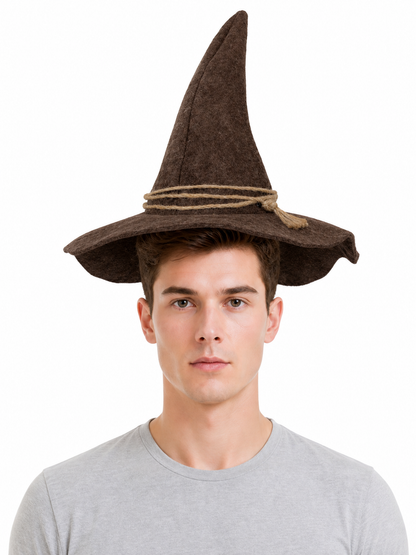 Wide-Brim Scarecrow Carnival Hat