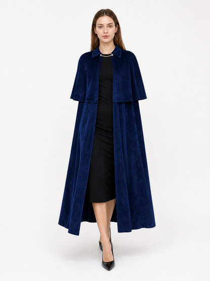 Dark Blue Gothic Costume Cape