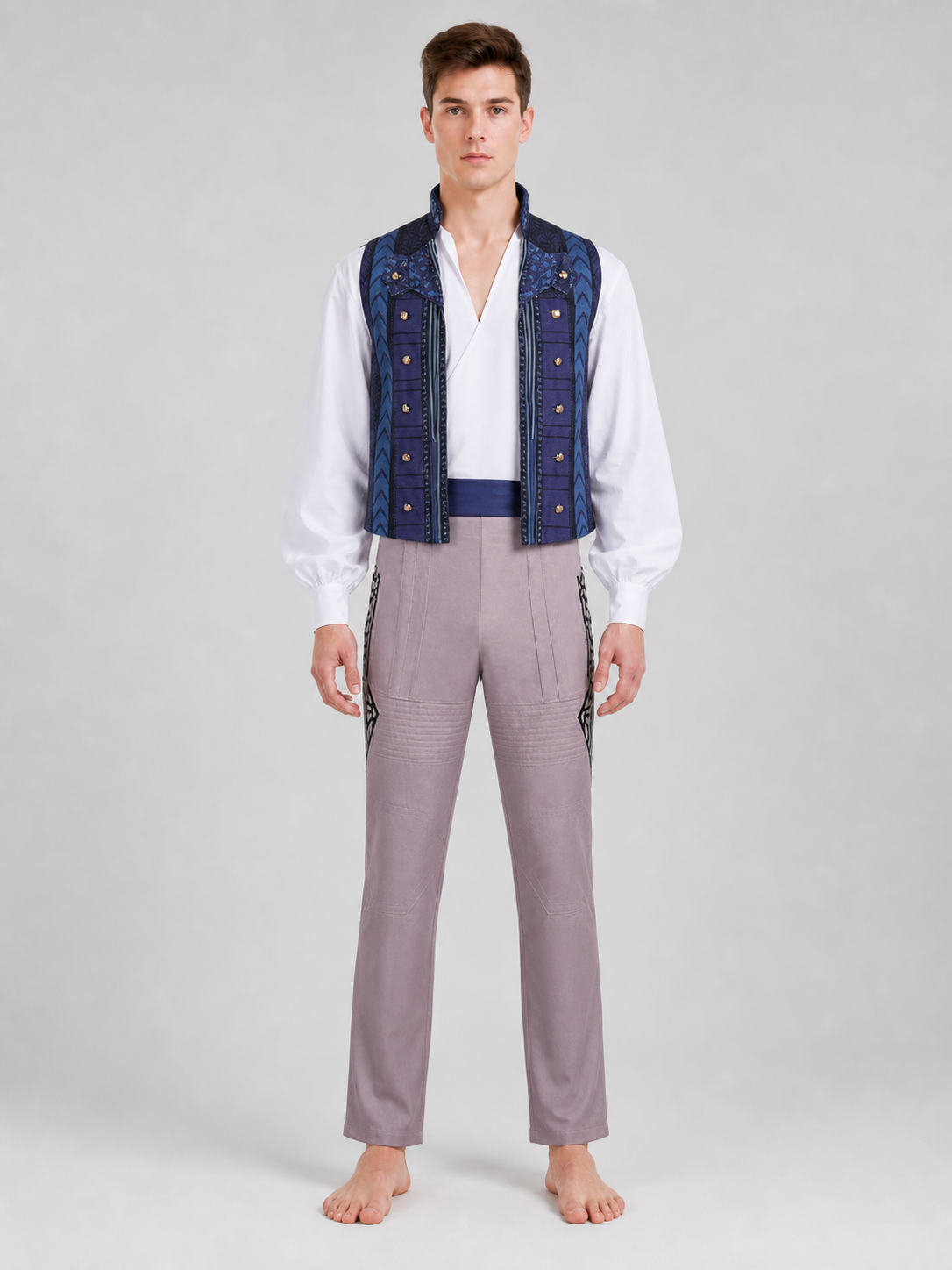 Fiyero "Wicked" Cosplay Costume: Vest, Shirt, Pants