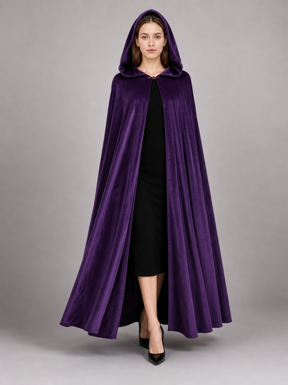 Purple Carnival Cloak with Hood
