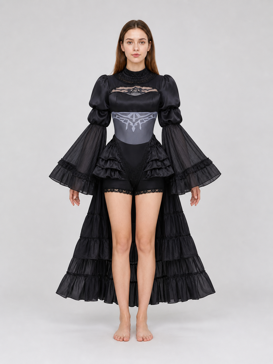 NieR: Automata 2B Cosplay Dress with Black Headband