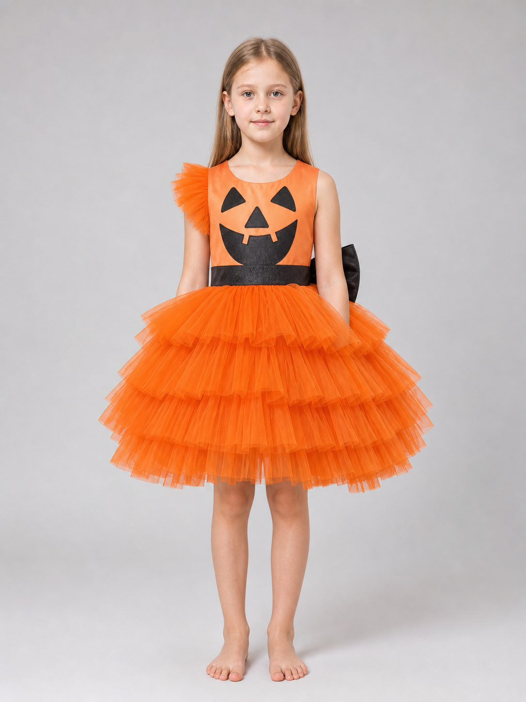 Kids' Pumpkin Halloween Costume with Headband