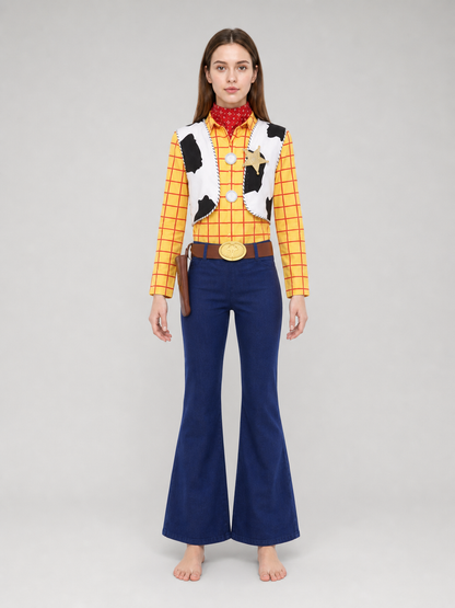 Woody Cosplay Costume with Vest and Hat