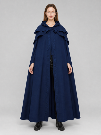 Medieval Gothic Hooded Cloak for Cosplay