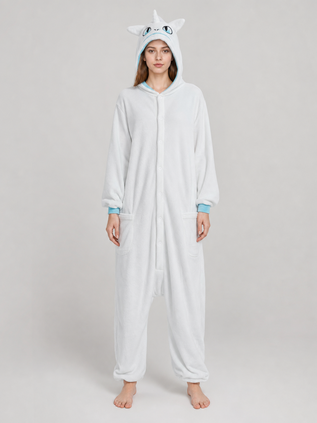 Hooded Dragon Kigurumi, One-Piece Home Costume