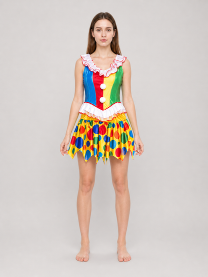Bright Clown Costume for Parties and Carnival