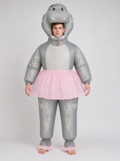 Hippo Costume with Pink Tutu